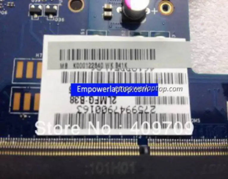 Toshiba K000122840 LA-7211P P775 Hauptplatine