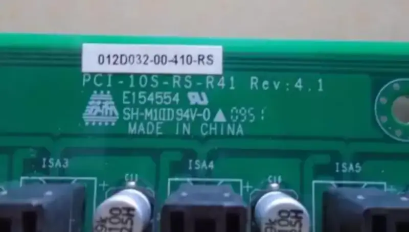 PCI-10S-RS-R41 Rev:4.1 Grundplatte