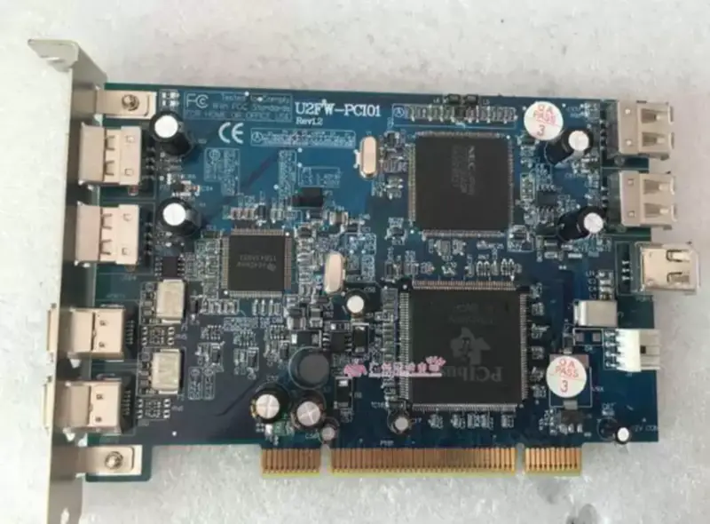 USB 2.0 FireWire (IEEE-1394a) PCI Host Adapter U2FW-PCI01 Industrie-Motherboard