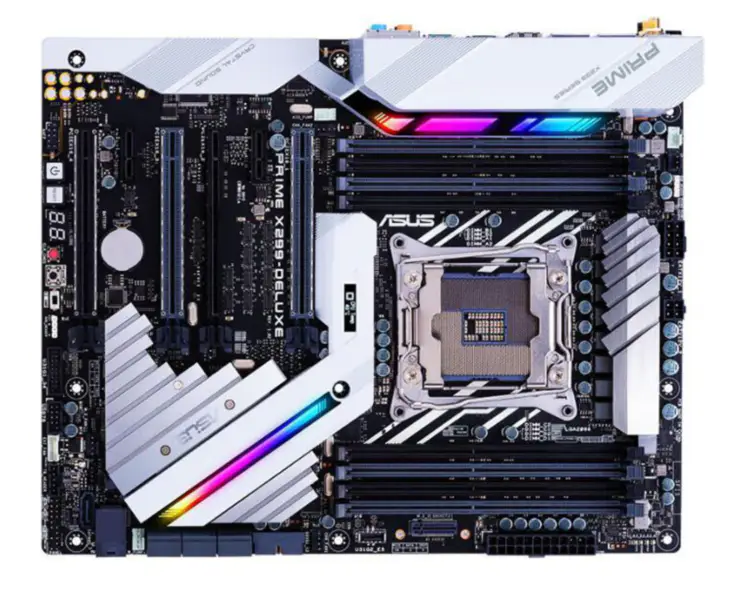 ASUS PRIME X299-DELUXE LGA2066 DDR4 USB 3.1 X299 ATX Mainboard mit Dual Gigabit LAN und 802.11AD WIF