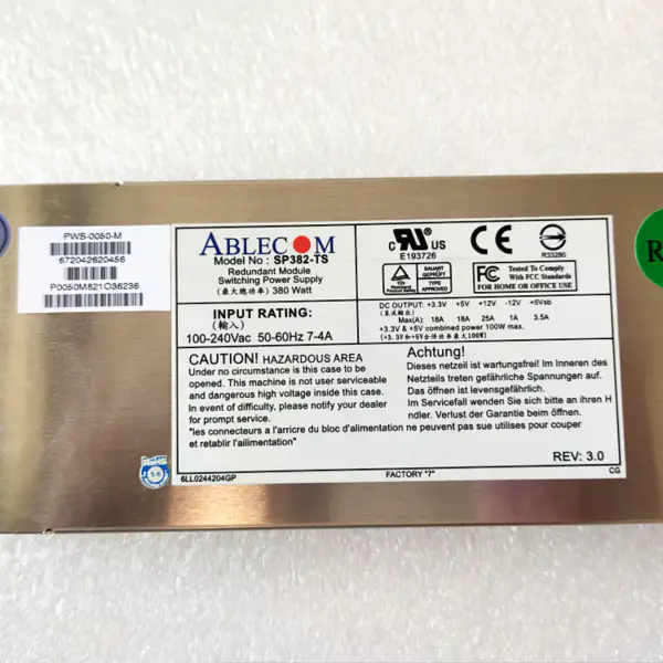 Ablecom PWS-0050-M SP382-TS-Schaltnetzteil