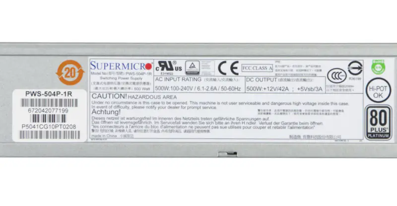 Supermicro PWS-504P-1R Netzteil