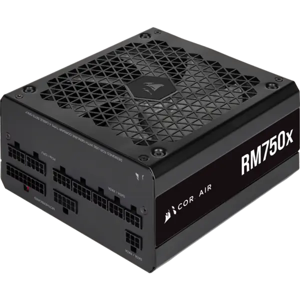 Cors Air Stromversorgungseinheiten Psu Rm750x 750w Gold Zertifizierung Vollmodul Lüfter Start-Stopp Intelligent Wake-up Rps0123