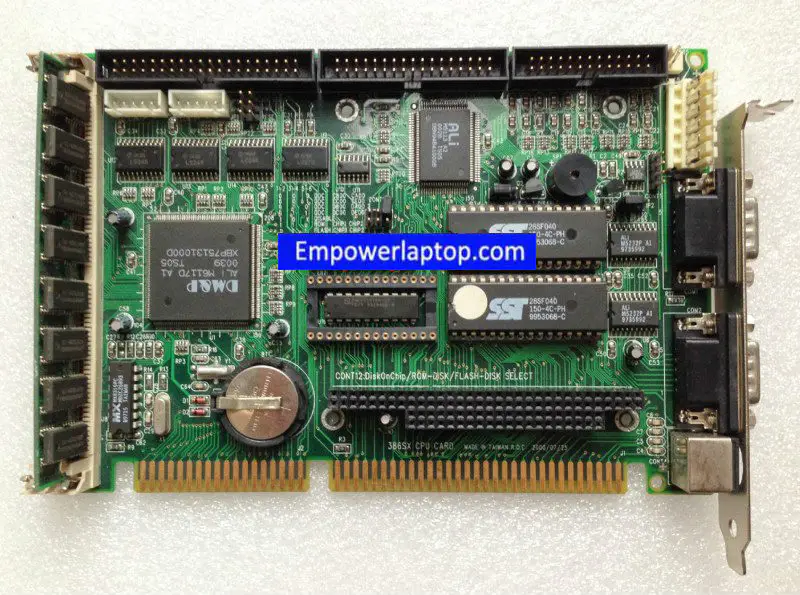 386SX CPU CARD ROM-DISK/FLASH-DISK SELECT Hauptplatine