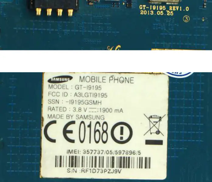 Samsung Galaxy S4 Mini i9195 entsperrt Motherboard