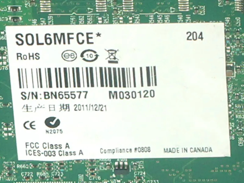 Matrox SOL6MFCE Y7239-0201 Bilderfassungskarte