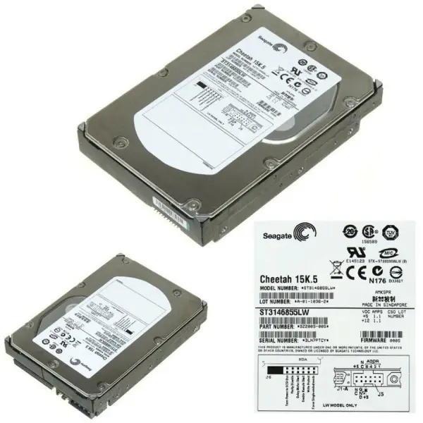 Seagate Workstation-Festplatte ST3146855LW 146G 15K.5 SCSI 68pin 9Z2005-002