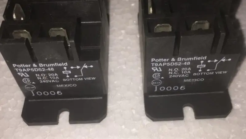 5 Stück T9AP5D52-48 48VDC-Relais