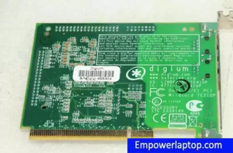 DIGIUM TE210P DUAI T1/E1 PCI INTERFACE PCI Wildcard Industrie-Motherboard