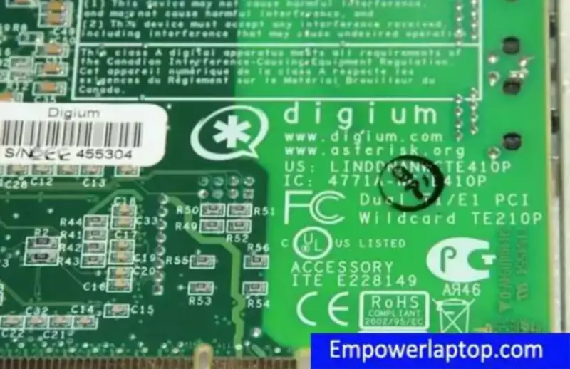 DIGIUM TE210P DUAI T1/E1 PCI INTERFACE PCI Wildcard Industrie-Motherboard
