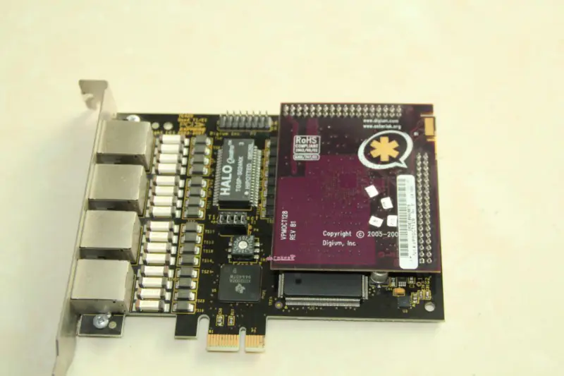 Asterisk TE420P TE420 4-Port Digital Karte E1/T1 PCI-Express Karte