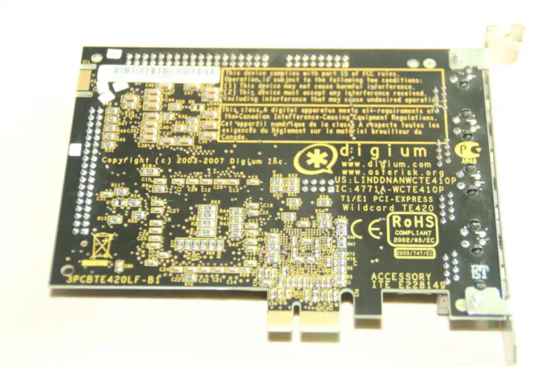 Asterisk TE420P TE420 4-Port Digital Karte E1/T1 PCI-Express Karte