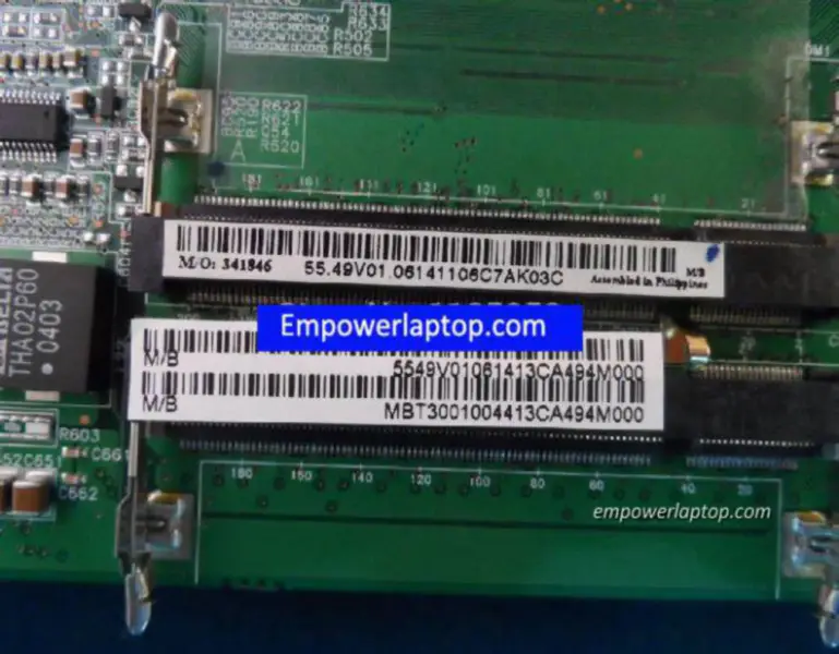 Acer 48.49V01.031 TM240 Hauptplatine