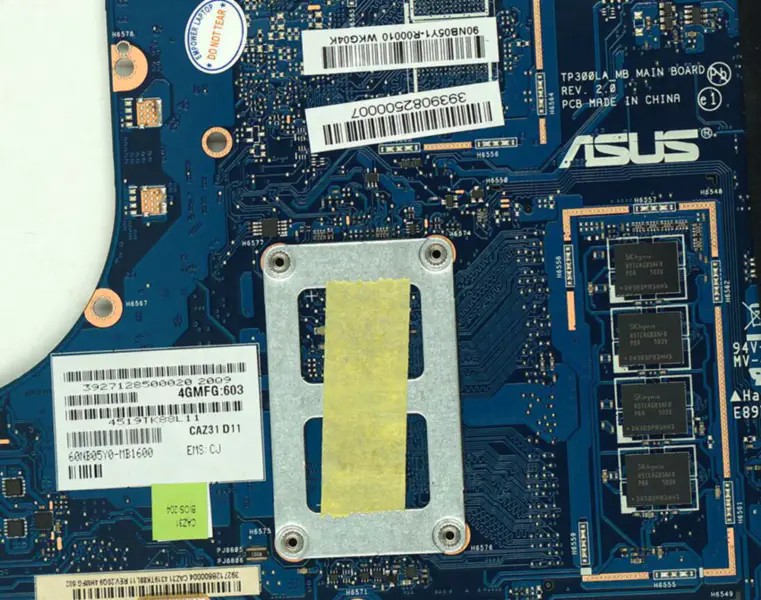 Asus TP300LA Laptop-Motherboard mit integrierter Grafik