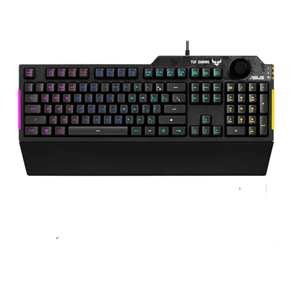 Mechanische Tastatur Tuf Esports Spy Flying Fortress K3 Wired Game Keyboard Rog Hintergrundbeleuchtung mit magnetischer Absaugung Palm Rest Tuf K3