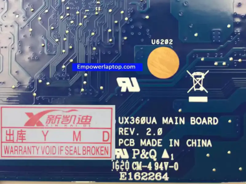 ASUS UX360UAK UX360UA UX360U Mainboard i7-7500U mit 16G RAM on board
