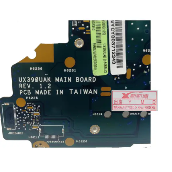 ASUS ZenBook 3 UX390 UX390U UX390UA UX390UAK Hauptplatine