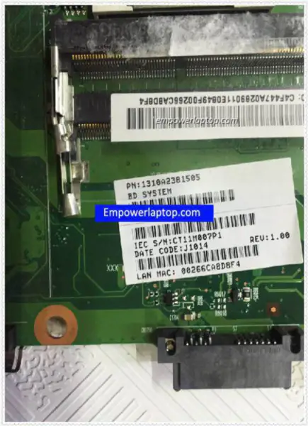 Toshiba C600 V000238030 6050A2381501-MB-A02 Hauptplatine