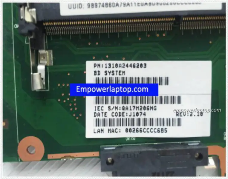 Toshiba V000258040 Satellite C605 Hauptplatine