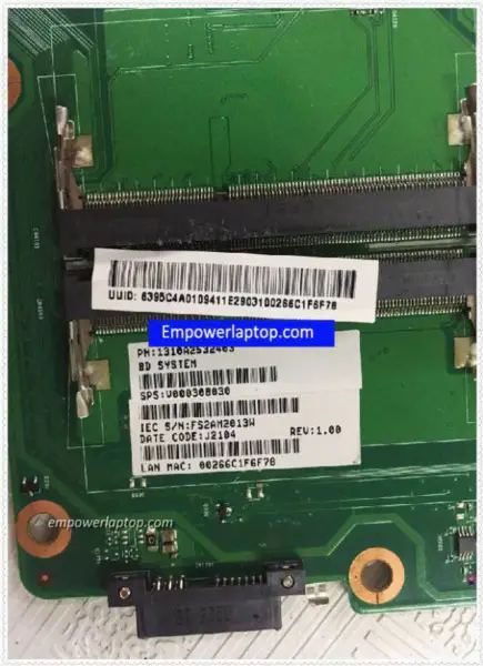 Toshiba L955 L950 S955 6050A2532401-MB-A02 V000308030 Hauptplatine