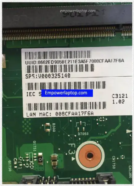 Toshiba SAE Satellite C55T V000325140 6050A2557501 Hauptplatine