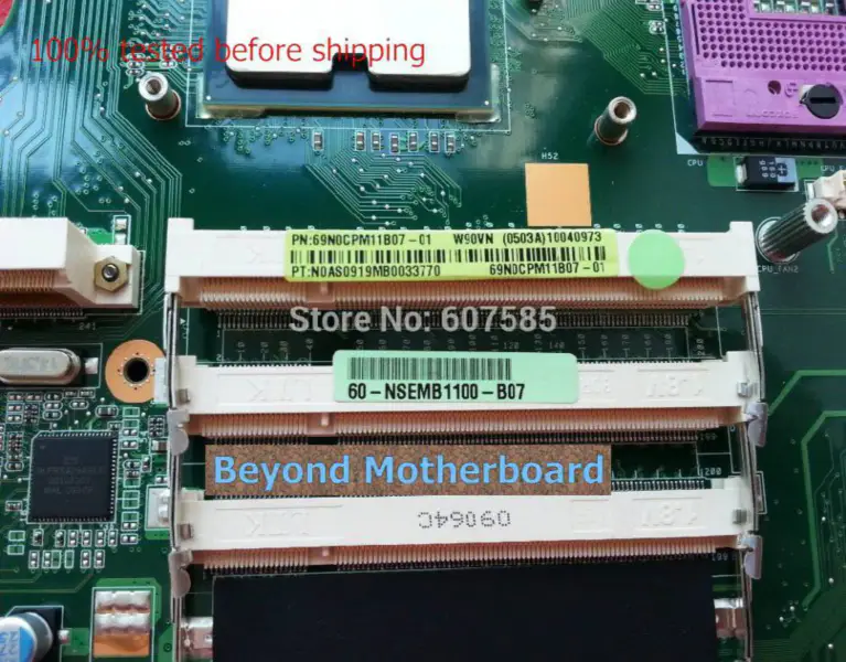 Asus W90VN Hauptplatine