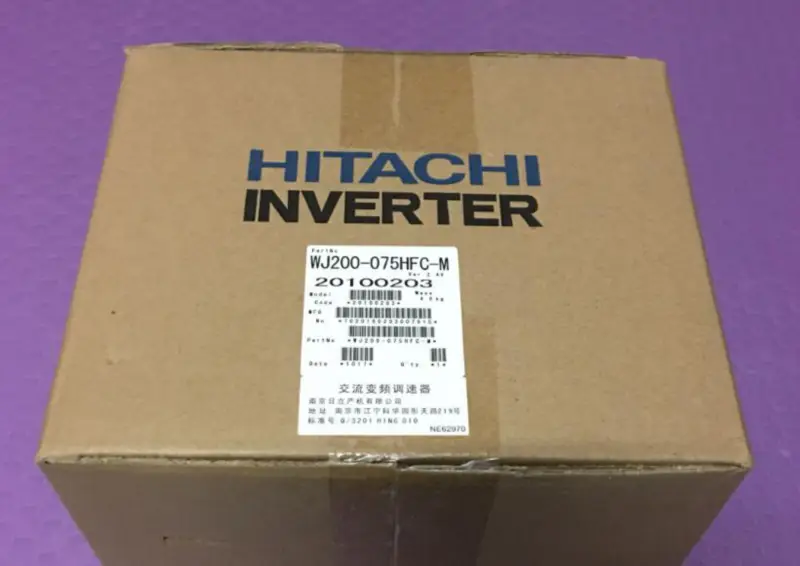 HITACHI WECHSELRICHTER WJ200-075HFC-M 7,5KW NEU