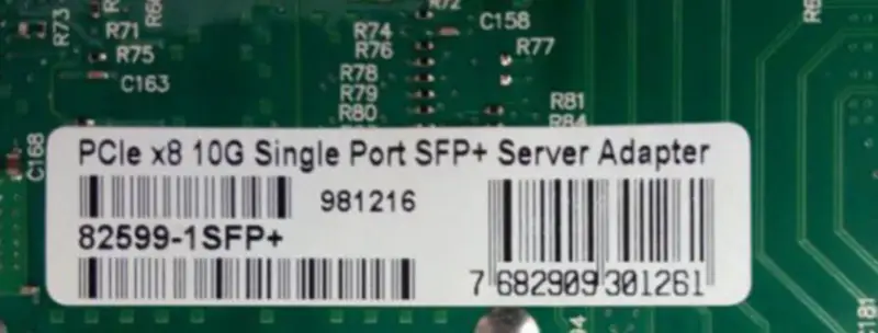 X520-DA1 E10G41BTDA OEM 10Gb Ethernet konvergierter Netzwerkadapter
