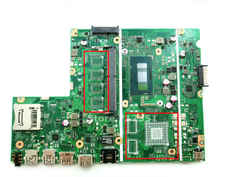 Asus X541UA I3 Motherboard ohne onboard RAM für ASUS X541UVK X541UA X541UV