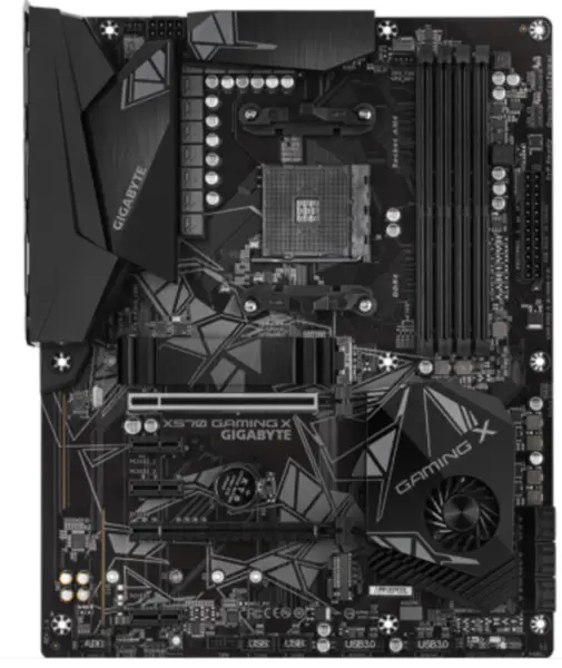 Gigabyte X570 GAMING X Mainboard ATX AMD X570/M.2/DDR4/Doppelkanäle/SSD/128G