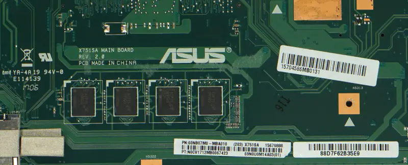 Asus X751SA Hauptplatine für F751S X751S