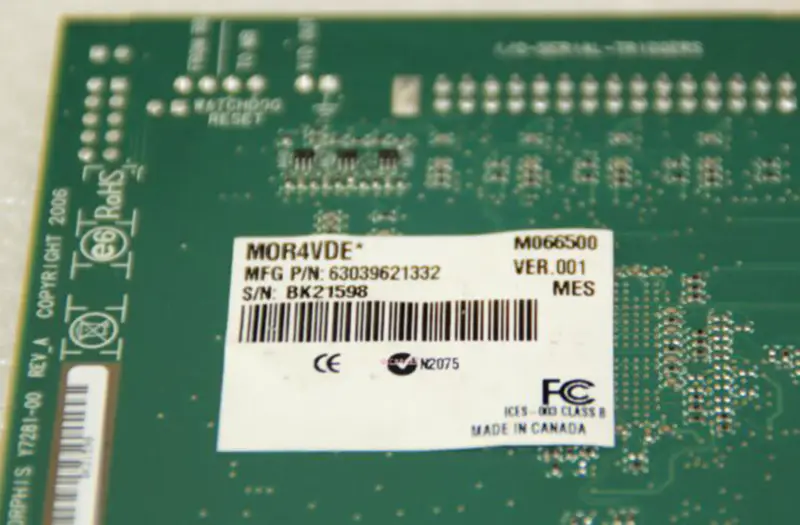 Matrox Morphis Y7281-00 MOR4VDE* Bilderfassungskarte