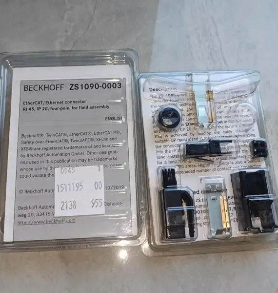 ZS1090-0003 ZB9010 BECKHOFF Industrial Ethernet Kabel EtherCAT Kabelstecker