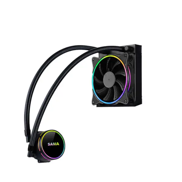 Sama 120mm Radiator Regenbogen Pc Para Cpu Rgb Flüssigkeitskühler Block Computer Cpu Wasser Kühler