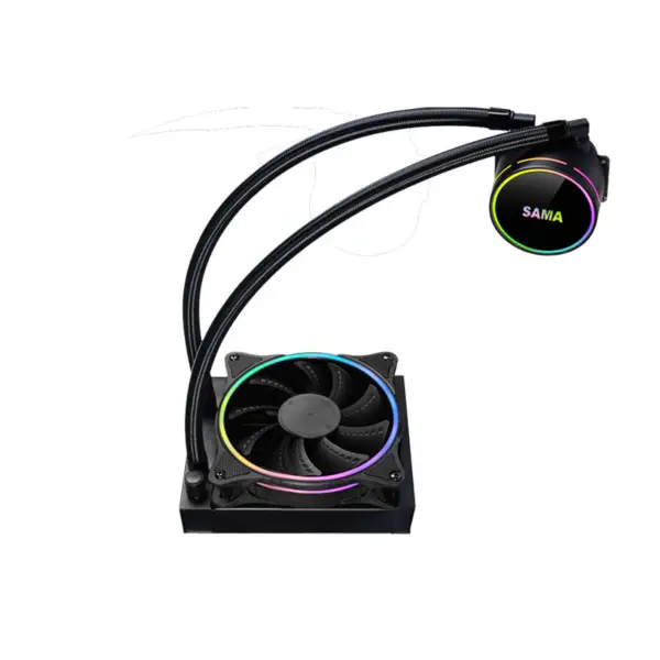 Sama 120mm Radiator Regenbogen Pc Para Cpu Rgb Flüssigkeitskühler Block Computer Cpu Wasser Kühler