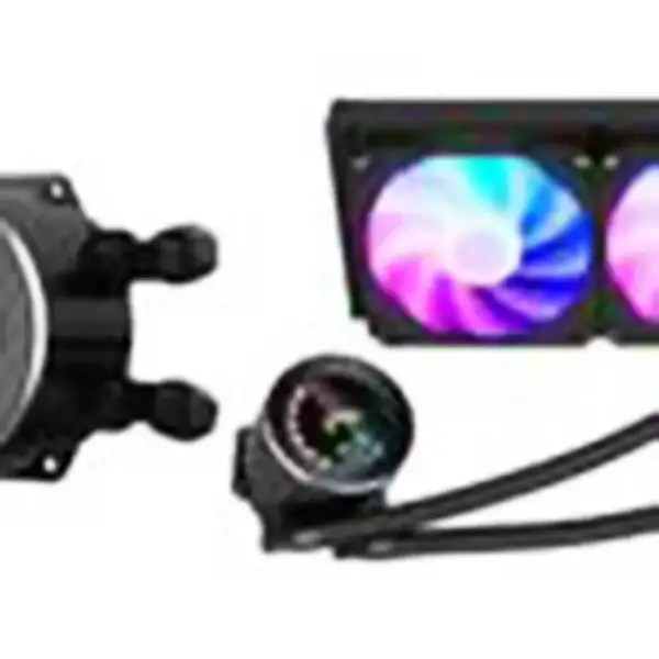 Sama 240mm Aio Cpu Flüssigkeitskühlung Wasserkühler Kit Pc System Lcd Display
