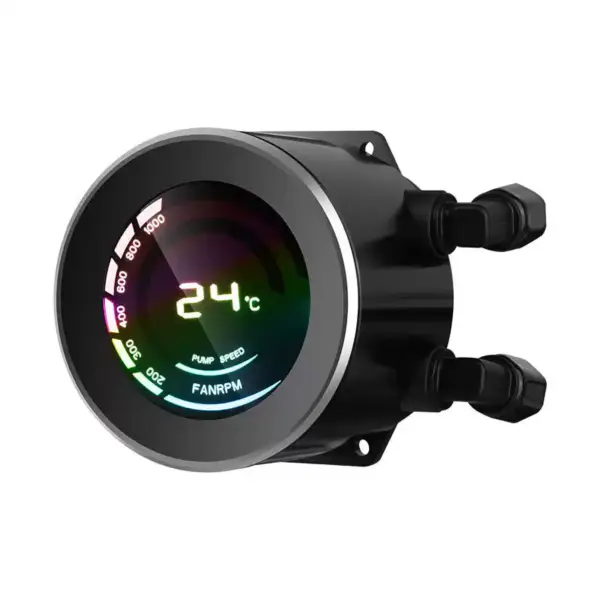 Sama 240mm Aio Cpu Flüssigkeitskühlung Wasserkühler Kit Pc System Lcd Display