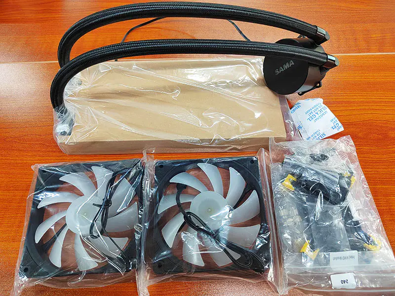 Sama 240mm integrierte Cpu Wasserkühlung Flüssigkeitskühler mit Licht