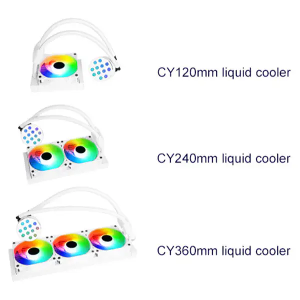 Sama 240mm Radiator Regenbogen Pc Para Cpu Rgb Flüssigkeitskühler Block Computer Cpu Wasserkühler und Kühlung Fan-Systeme für Pc Cpu