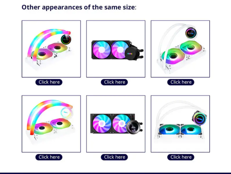 Sama 240mm Radiator Regenbogen Pc Para Cpu Rgb Flüssigkeitskühler Block Computer Cpu Wasserkühler und Kühlung Fan-Systeme für Pc Cpu