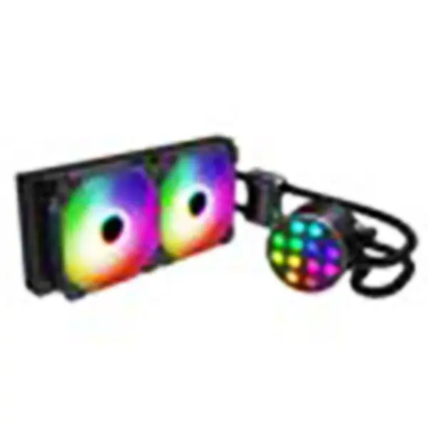 Sama 24cm Aio Cpu Kühler Radiator Kupfer Display Wasser Flüssigkeitskühlung Pc Cpu Kühler Rgb Glow mit niedriger Lärm Pumpe