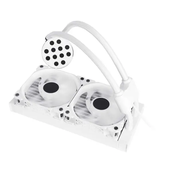 Sama 24cm Aio Cpu Kühler Radiator Kupfer Display Wasser Flüssigkeitskühlung Pc Cpu Kühler Rgb Glow mit niedriger Lärm Pumpe