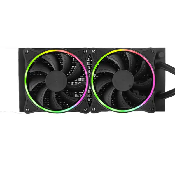 Sama 24cm Aio Cpu Kühler Radiator Kupfer Wasser Flüssigkeitskühlung Pc Cpu Kühler Rgb Glow