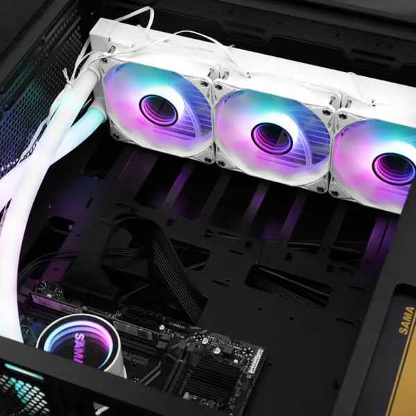 Sama 360 Lga1200 Lga1700 Lga 2011 Schwarz Wasserkühlung Pc Kühler Watercoole Cpu Kühlung Wasser Kühlkörper System für Pc Gehäuse Kühlung