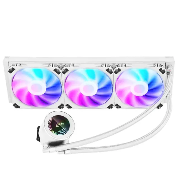 Sama 360mm Aio Cpu Flüssigkeitskühlung Wasserkühler Kit Pc System Lcd Display