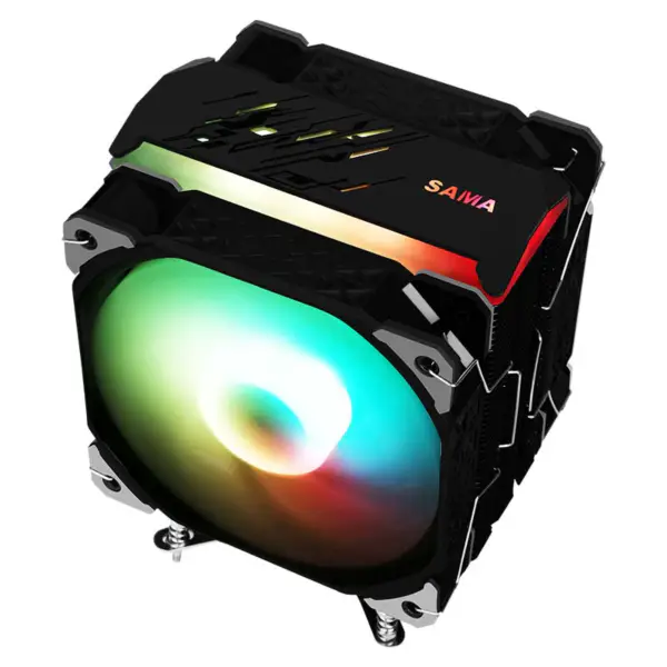 Sama 4heatpipes Cpu Wärmeableitung Cpu Luftkühler Rgb für Amd Intel Kompatibilität