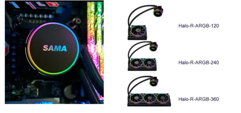 Sama Aio Cpu 240mm Radiator Kühlkörper Flüssigkeit Rgb Kühler Cpu Wasserkühlung Heizkörper Pc Gaming