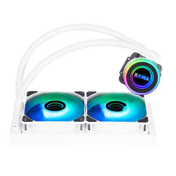 Sama Aio Cpu 240mm Radiator Weiß Schwarz Kühlkörper Flüssigkeit Rgb Kühler Cpu Pc Computer Prozessor Wasserkühlung Kühler Pc Gaming