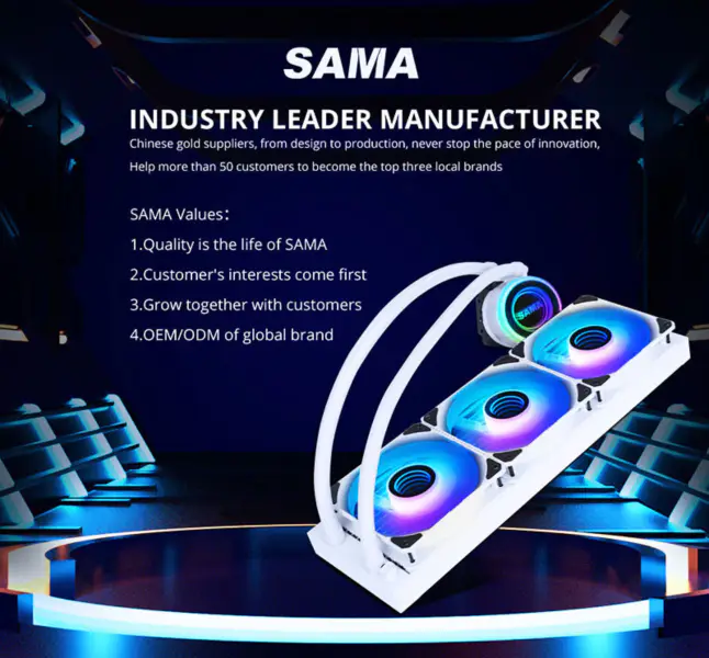Sama Aio Cpu 360mm Radiator Weiß Schwarz Kühlkörper Flüssigkeit Rgb Kühler Cpu Pc Computer Prozessor Wasserkühlung Kühler Pc Gaming