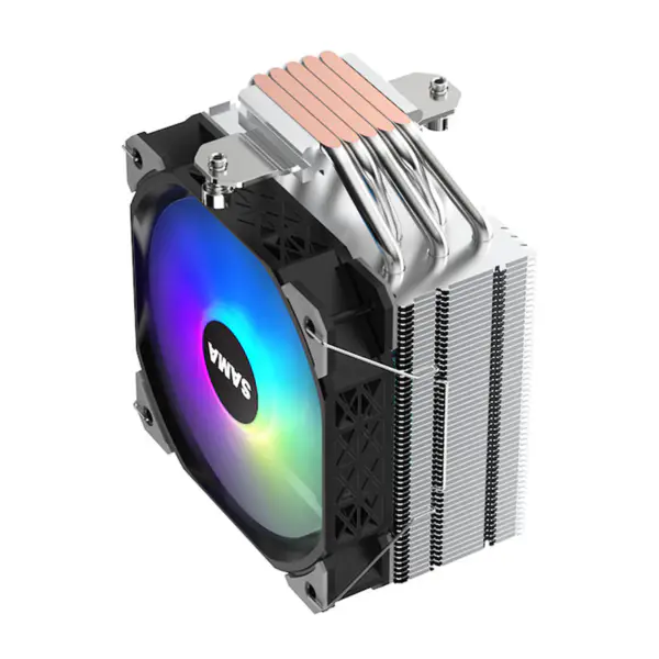 Sama Am4 Am5 Cpu Luftkühler 5 Electroplate Heat Pipes Prozessorkühlung 115x/1366/1200/2011/2066/1700 Luftkühler